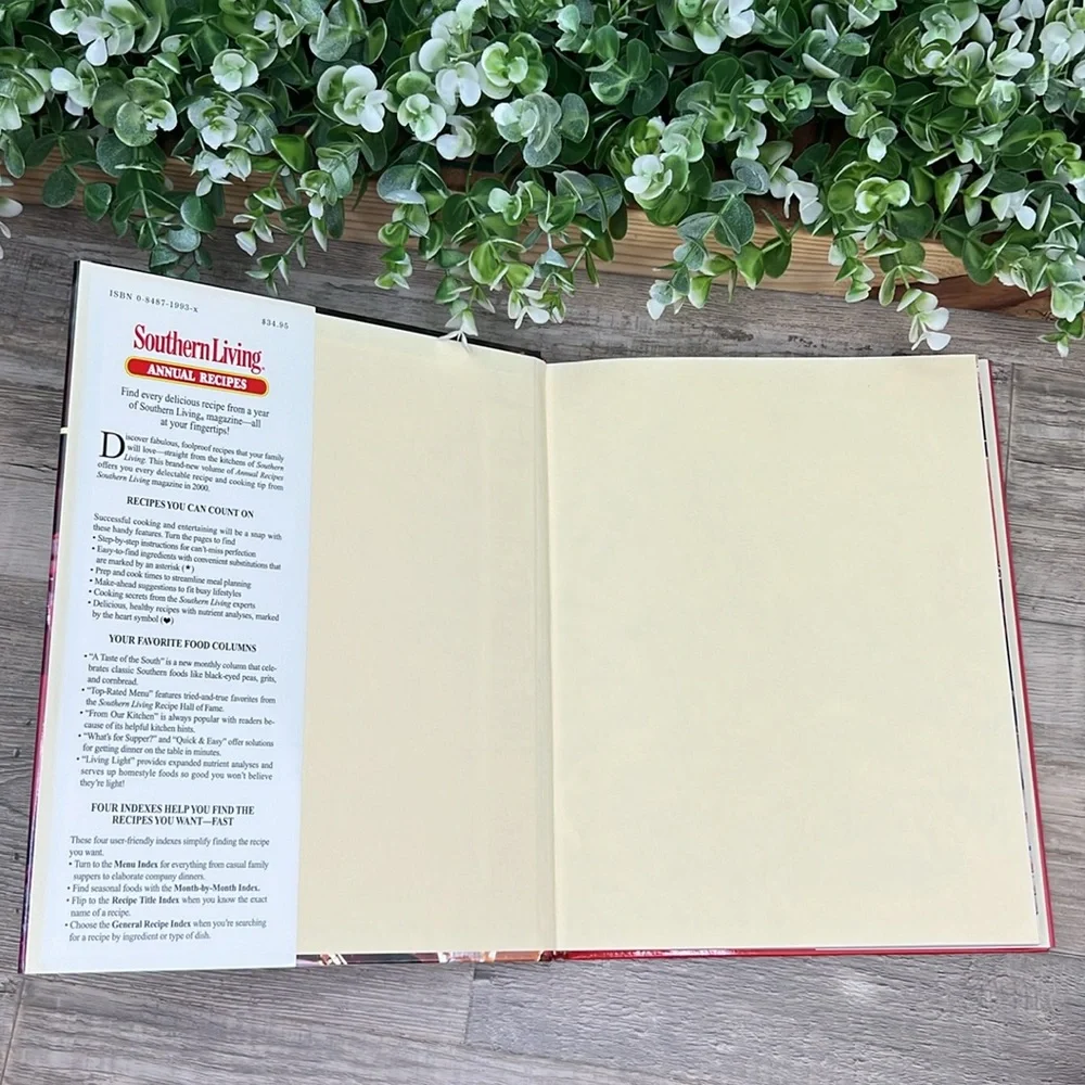 Southern Living 2000 Annual Recipes Hardcover Cookbook